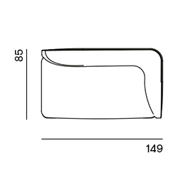 Aku Made to Order / 2-seat arm right