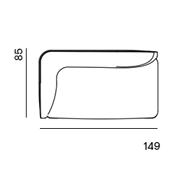 Aku Made to Order / 2-seat arm left