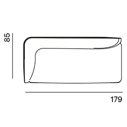 Aku Made to Order / 2,5-seat arm left