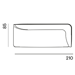 Aku op maat gemaakt / 3-zits arm rechts