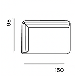 Bowie Made to Order / 1,5-seat arm left