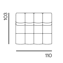 Dot Made to Order / 1,5-seat no arms