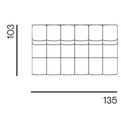 Dot Made to Order / 2-seat no arms