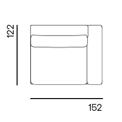 Lou Made to Order / 1,5-seat arm right