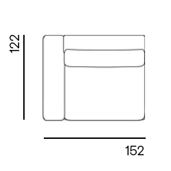 Lou Made to Order / 1,5-seat arm left